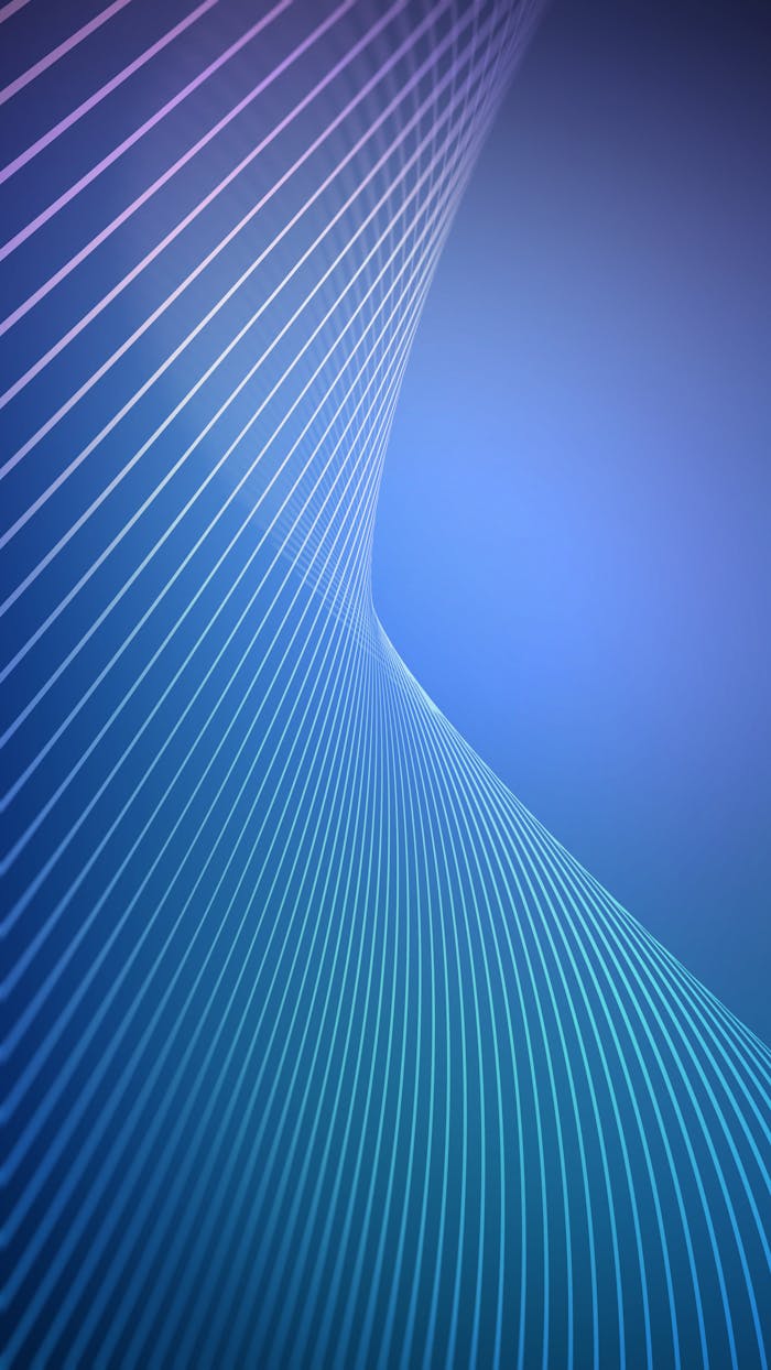 about-us Dynamic blue and purple abstract background with curved lines creating a modern geometric pattern.